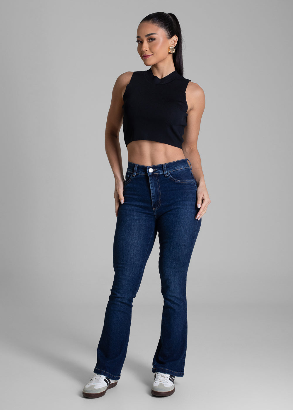 Calça Jeans Sawary Boot Cut Petit - 283225 AZUL
