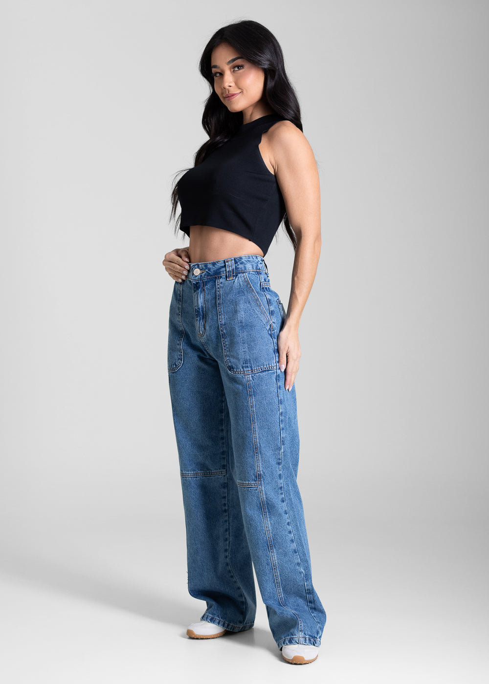 Calça Jeans Sawary Reta Petit - 283229 AZUL