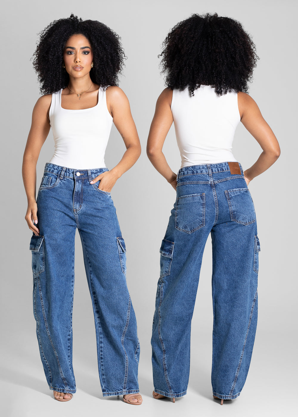 Calça Jeans Sawary Balloon - 283231 AZUL