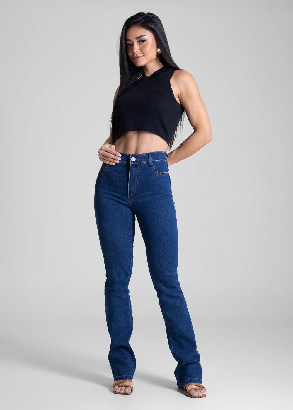 Calça Jeans Sawary Boot Cut - 283236 AZUL