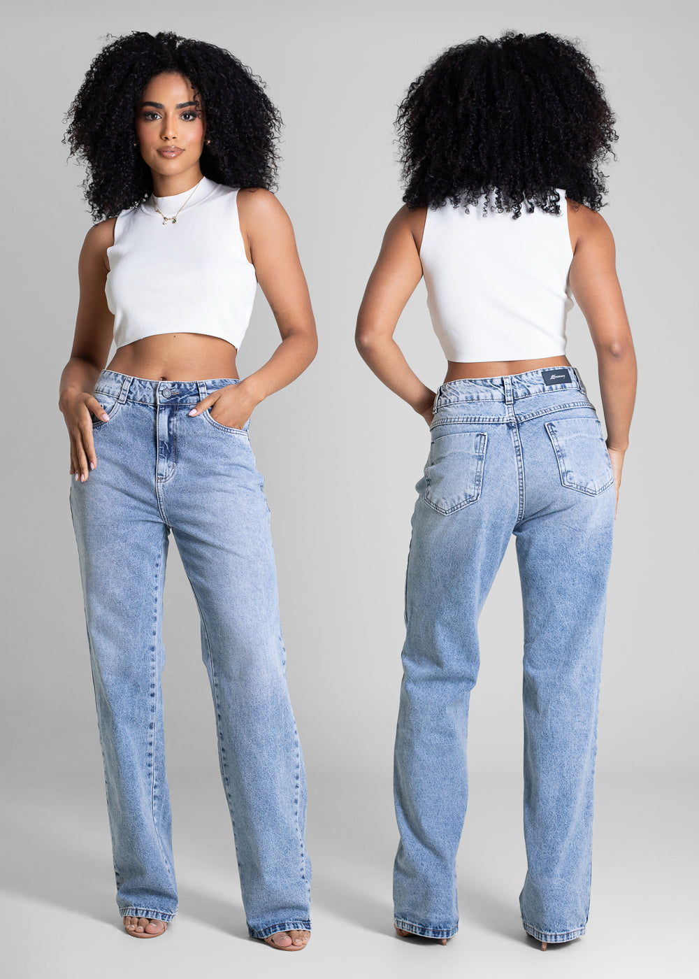 Calça Jeans Sawary Reta - 283239 AZUL