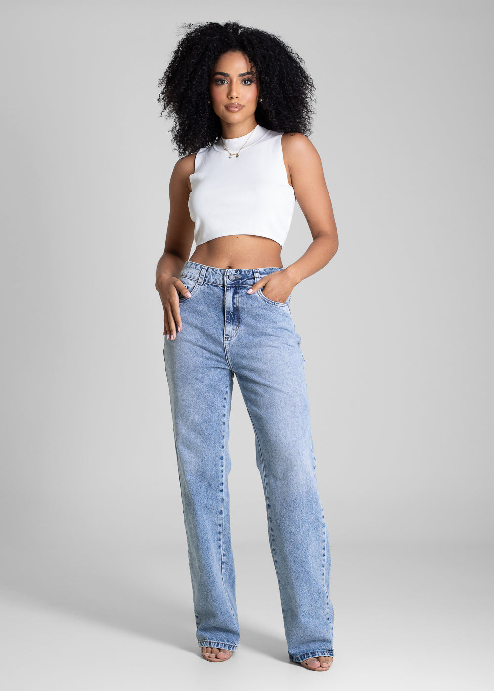 Calça Jeans Sawary Reta - 283239 AZUL