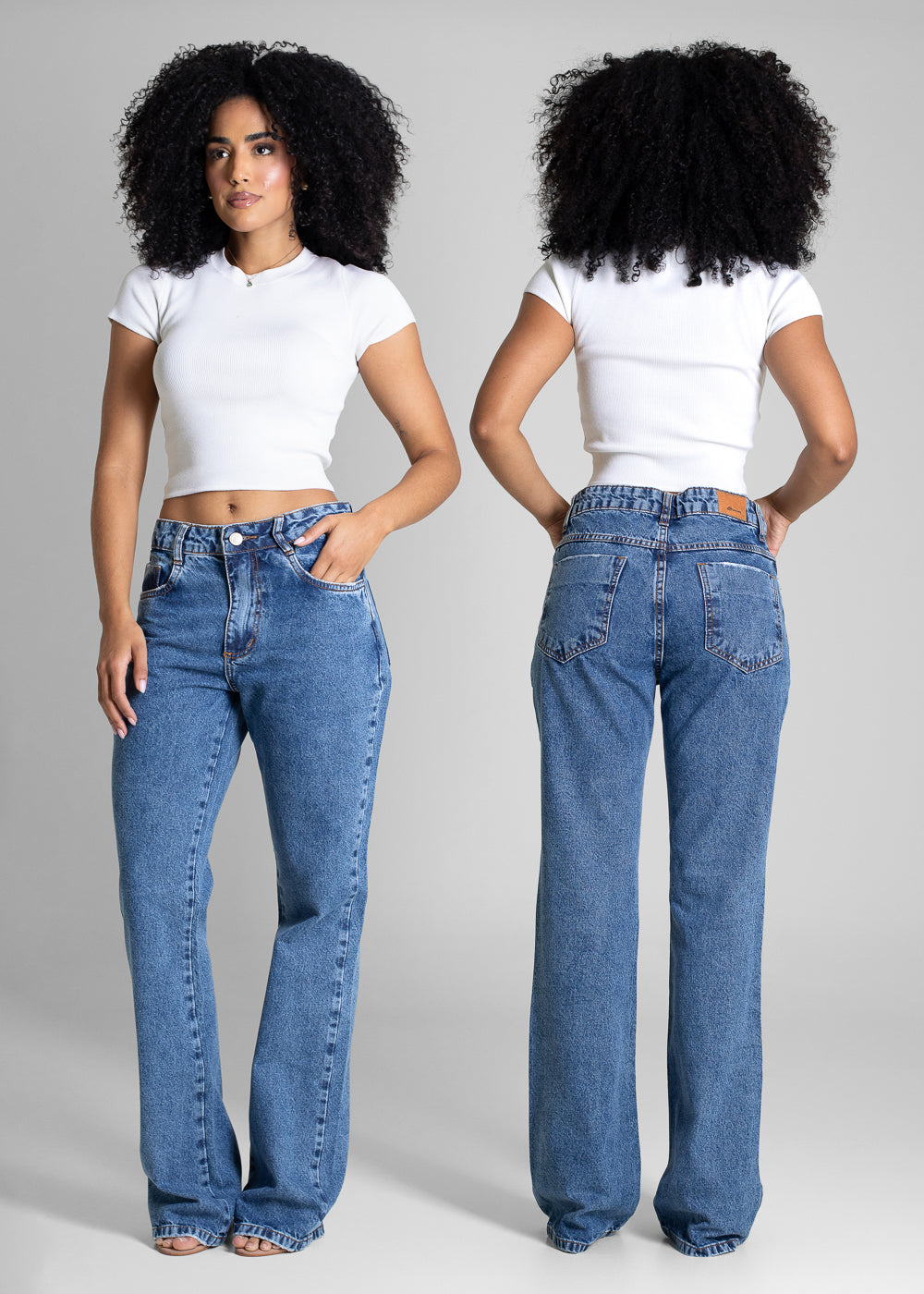 Calça Jeans Sawary Boot Cut - 283242 AZUL
