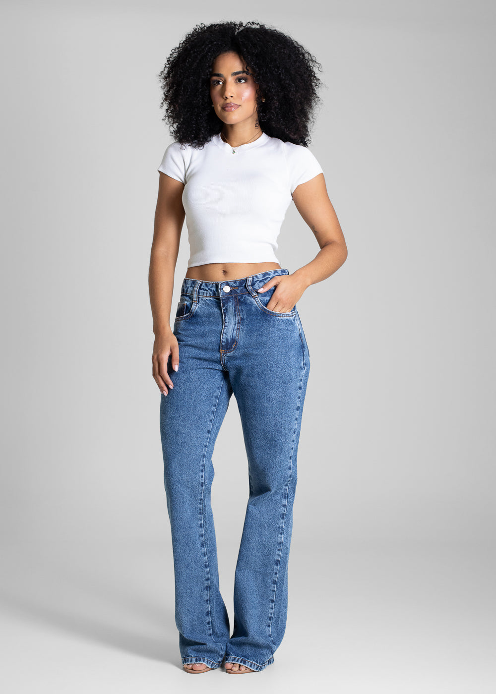 Calça Jeans Sawary Boot Cut - 283242 AZUL