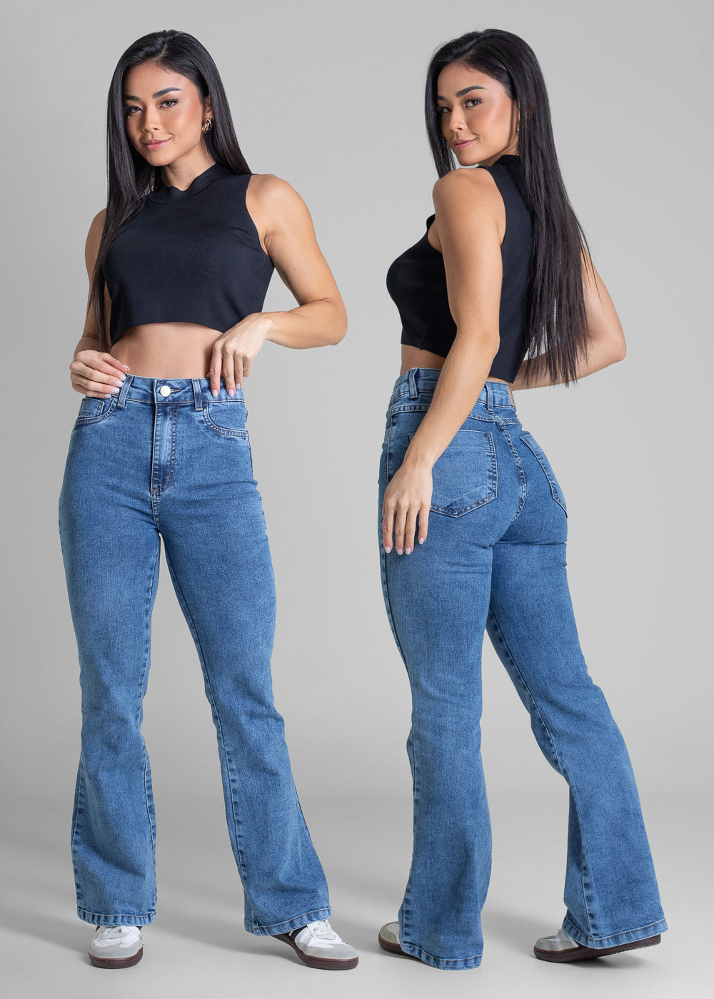 Calça Jeans Sawary Flare Petit - 283243 AZUL