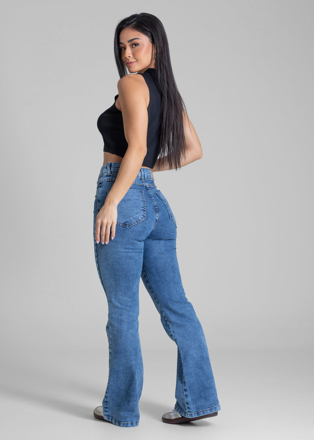 Calça Jeans Sawary Flare Petit - 283243 AZUL