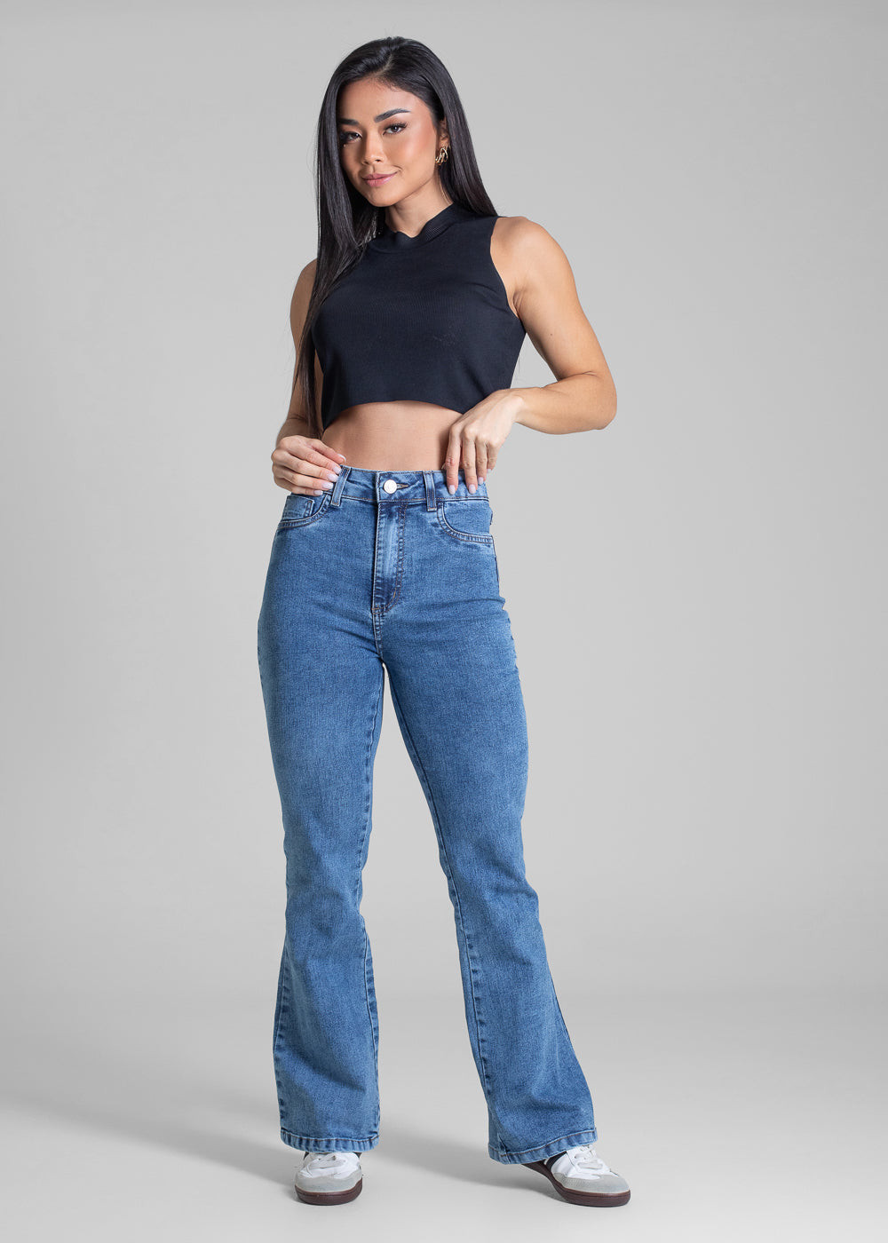 Calça Jeans Sawary Flare Petit - 283243 AZUL