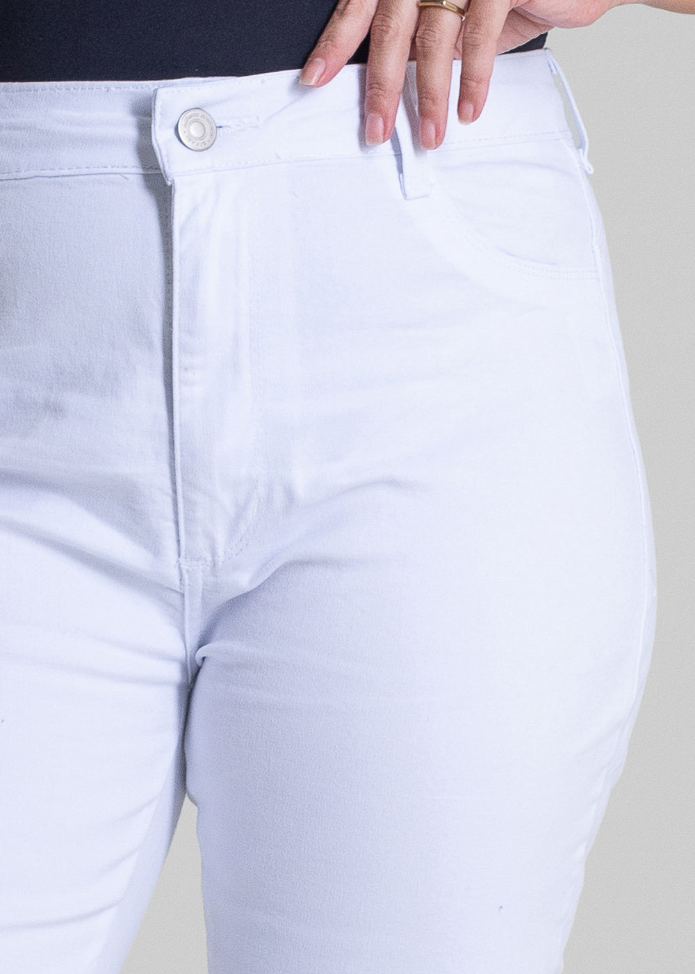 Calça Sarja Sawary Plus Size - 283246 BRANCO