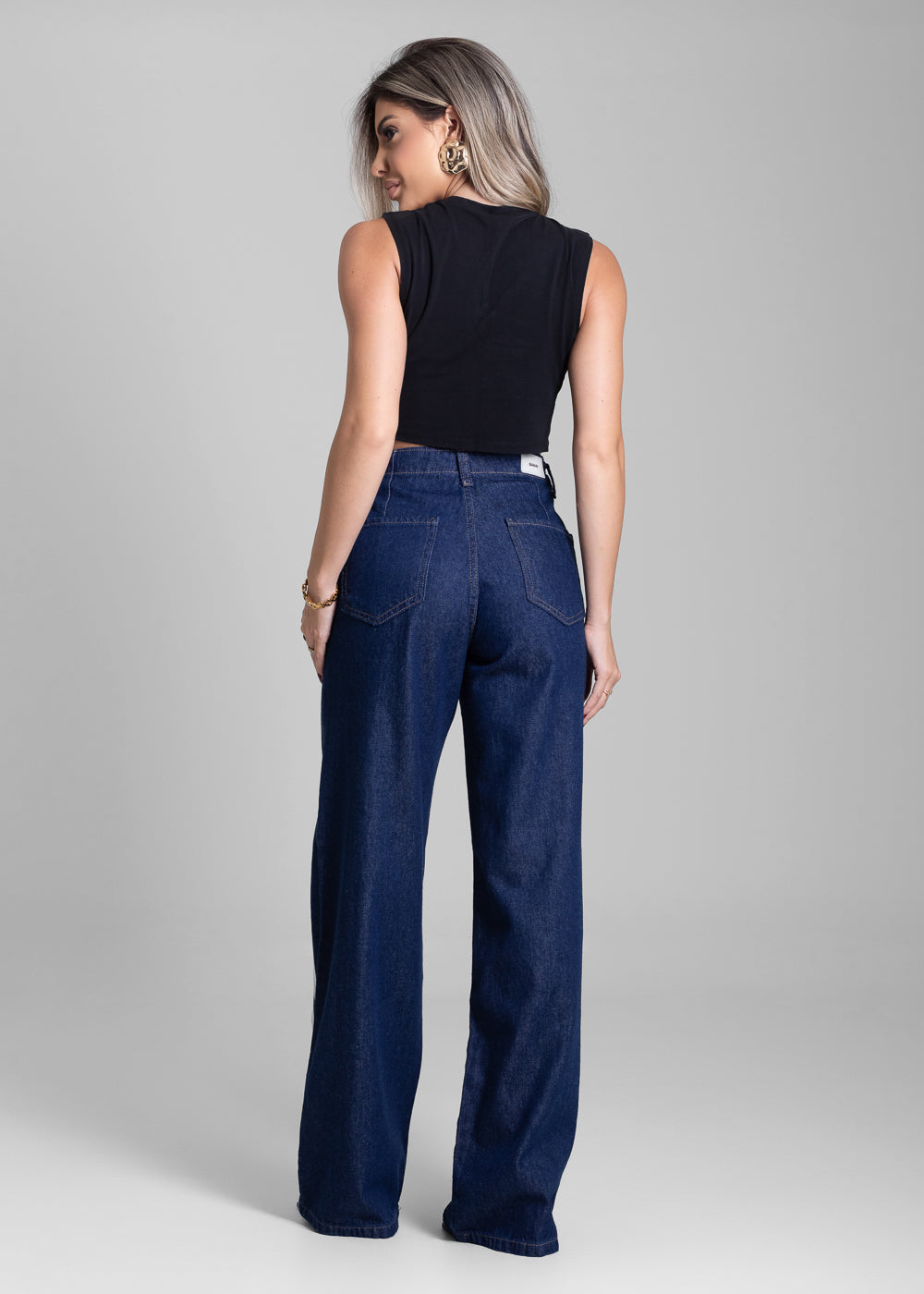Calça Jeans Sawary Wide Leg - 283261 AZUL