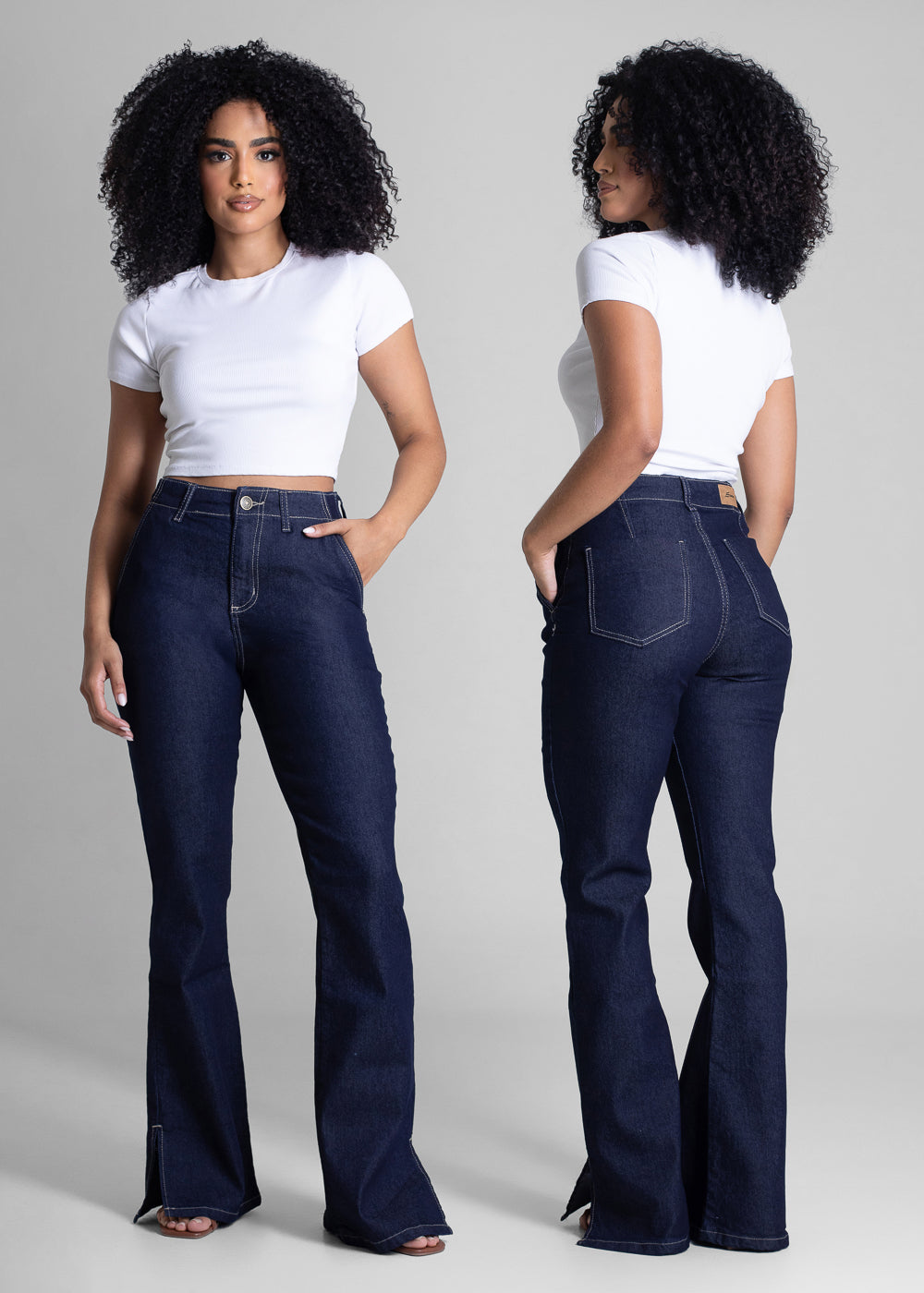 Calça Jeans Sawary Boot Cut Petit - 283262 AZUL