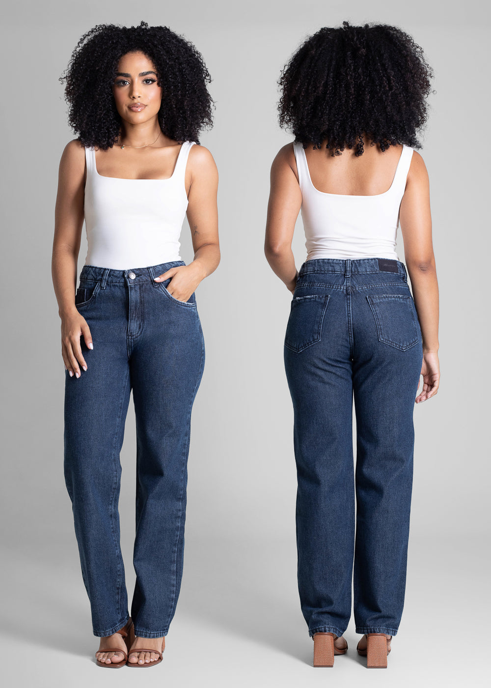 Calça Jeans Sawary Reta - 283264 PRETO