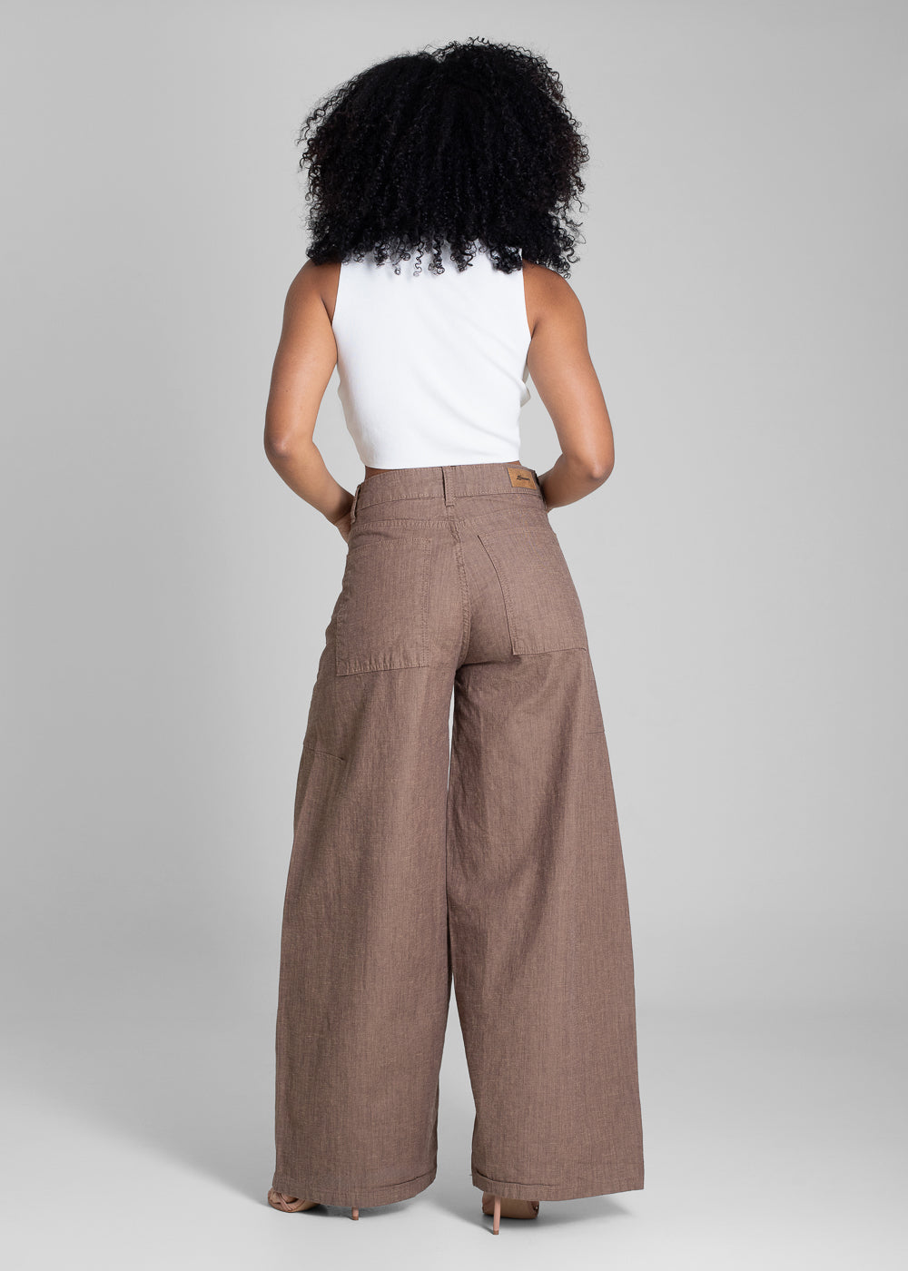 Calça Sarja Sawary Balloon - 283268 MARROM