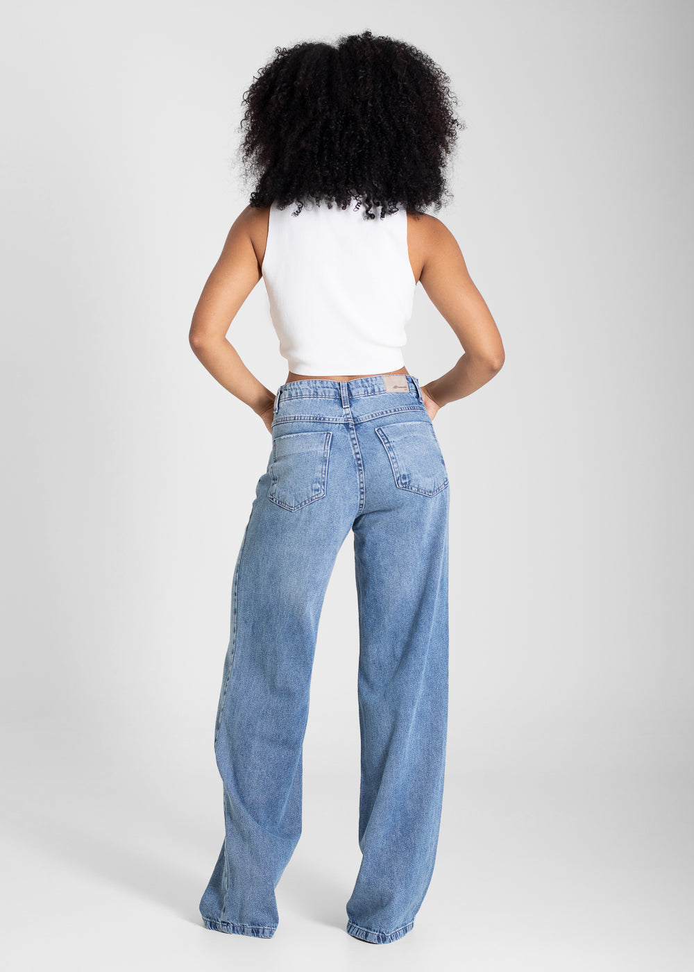 Calça Jeans Sawary Wide Leg - 283281 AZUL