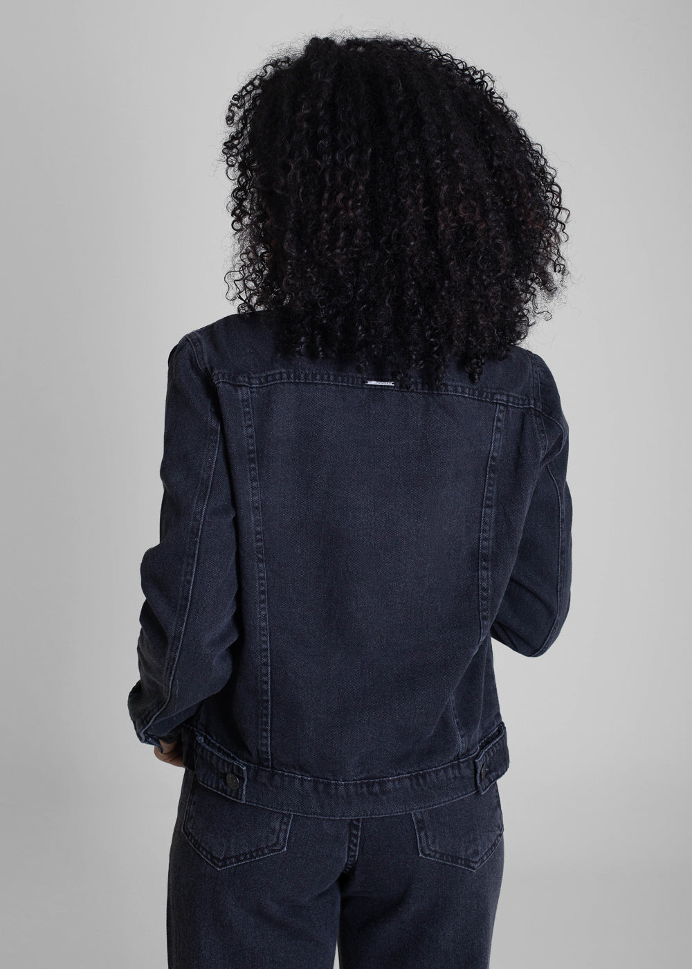 Jaqueta Jeans Sawary Brilho - 283282 PRETO