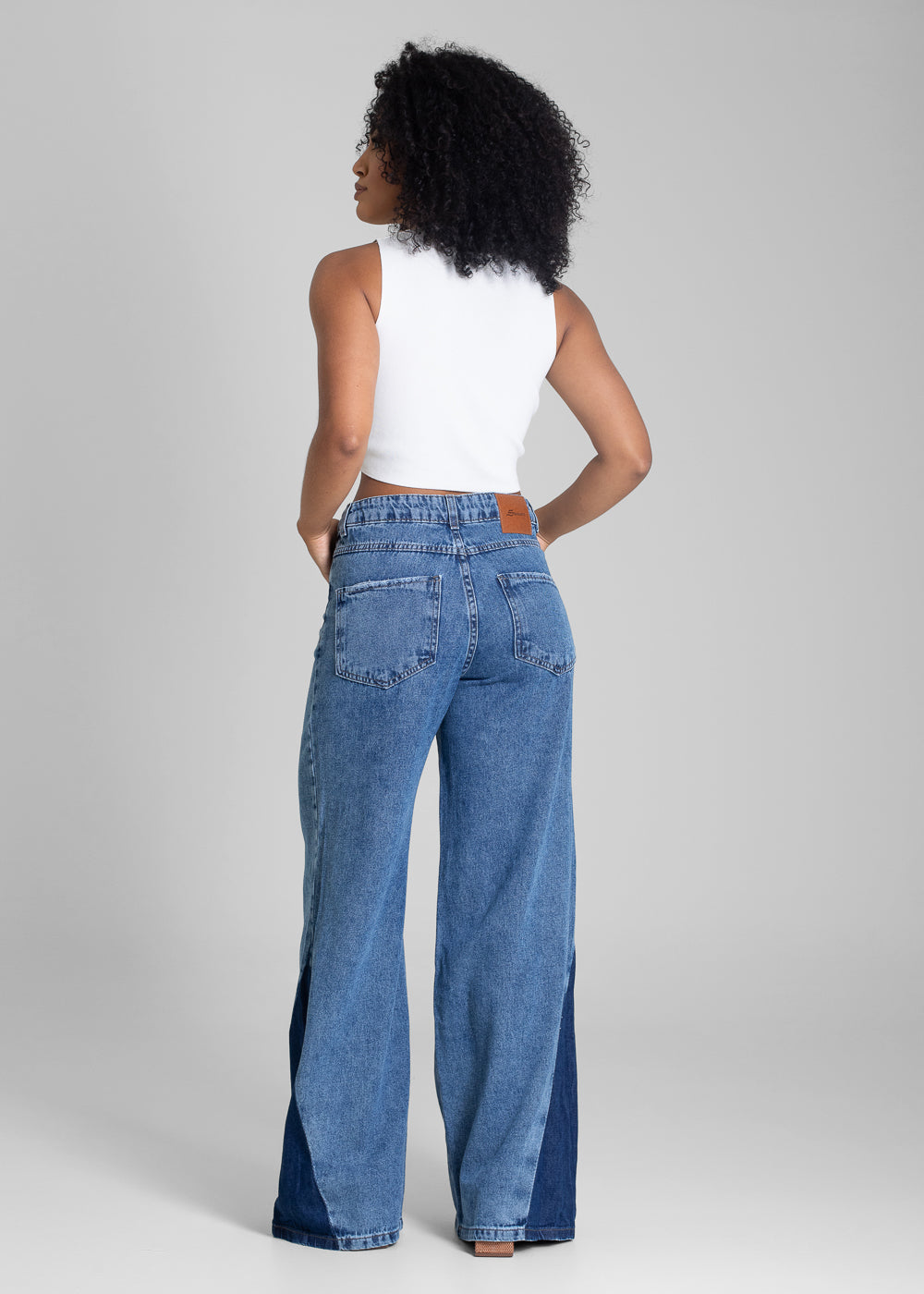 Calça Jeans Sawary Wide Leg - 283285 AZUL