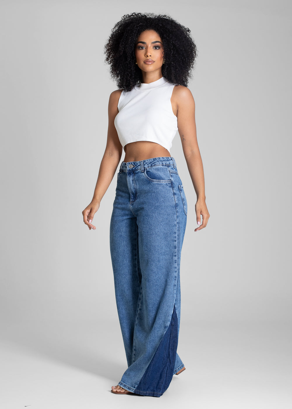 Calça Jeans Sawary Wide Leg - 283285 AZUL