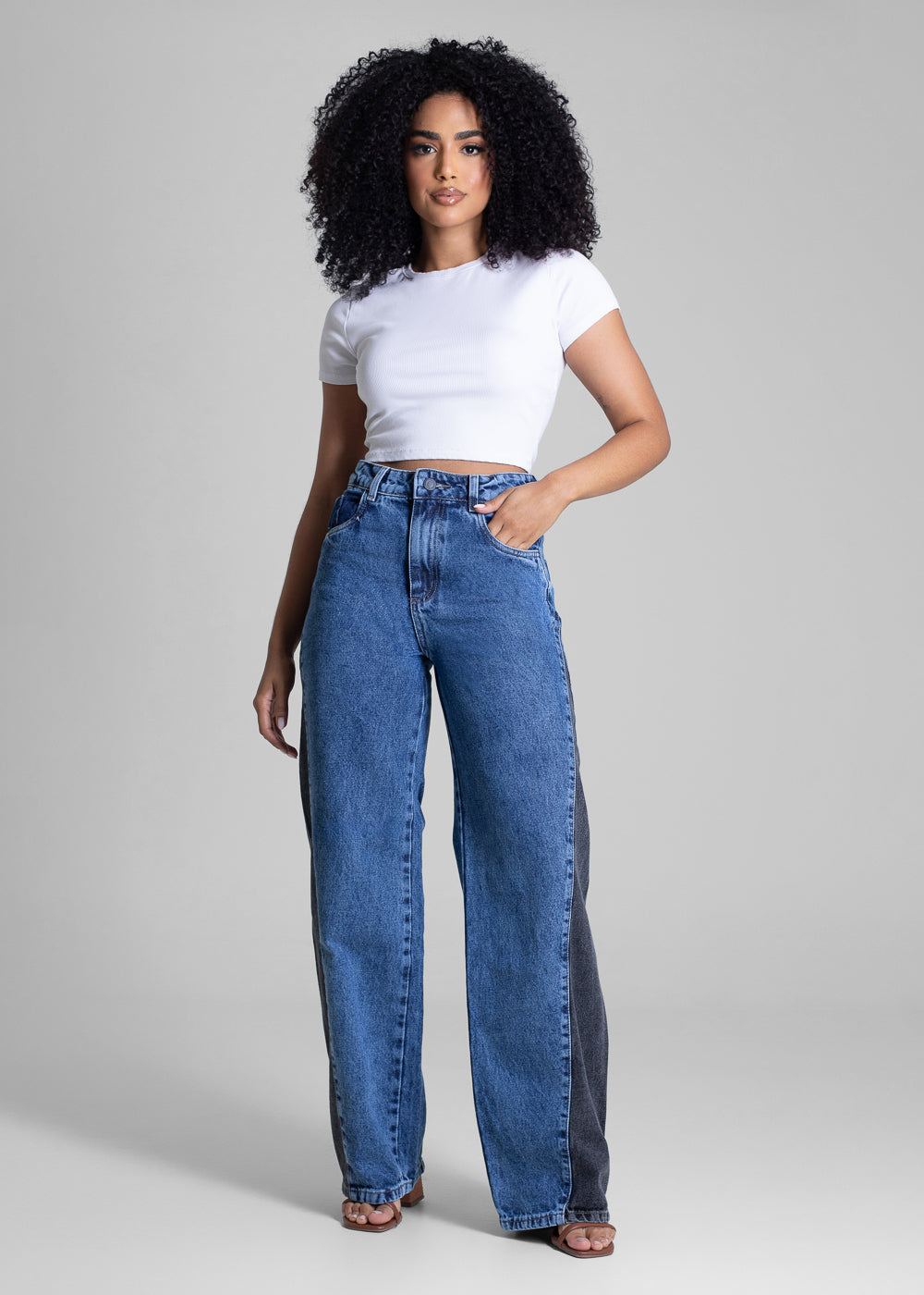 Calça Jeans Sawary Wide Leg - 283293 AZUL