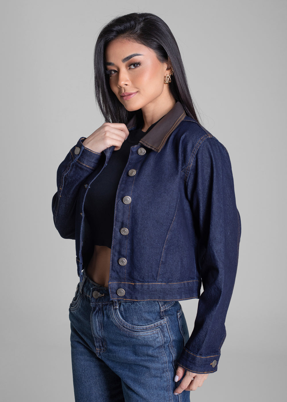 Jaqueta Jeans Sawary - 283296 AZUL