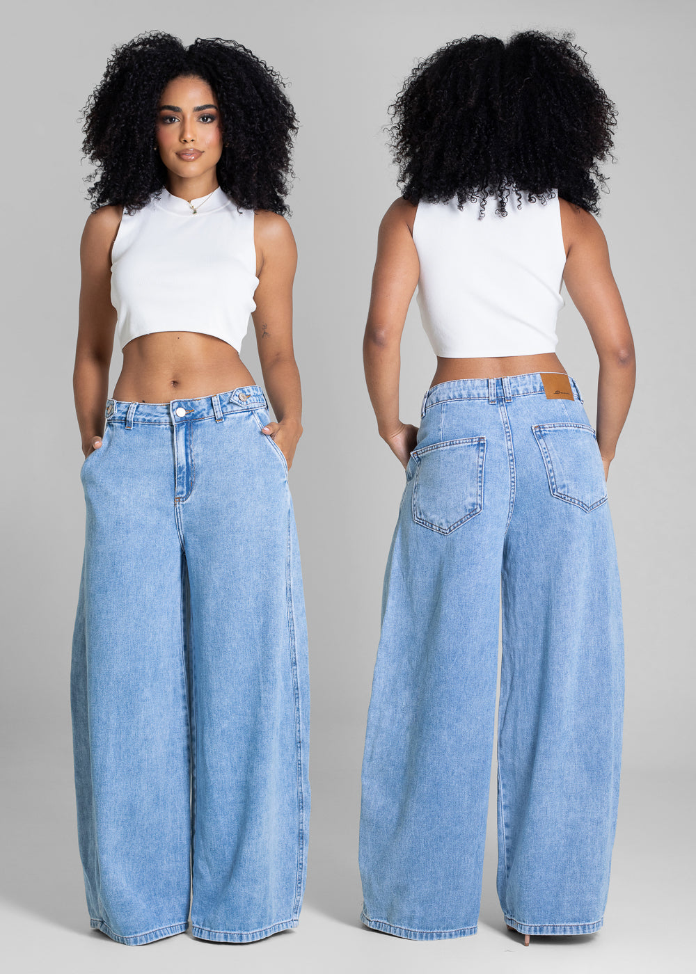 Calça Jeans Sawary Balloon - 283297 AZUL