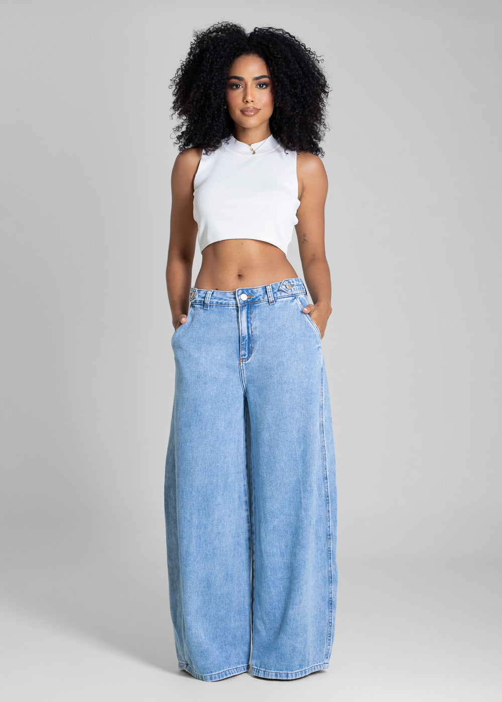 Calça Jeans Sawary Balloon - 283297 AZUL