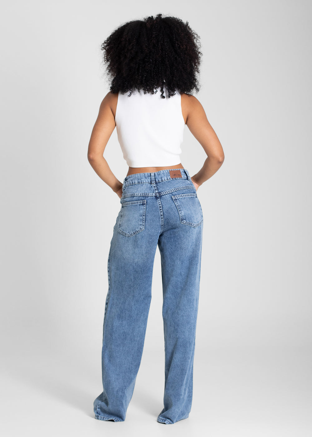 Calça Jeans Sawary Wide Leg - 283304 AZUL
