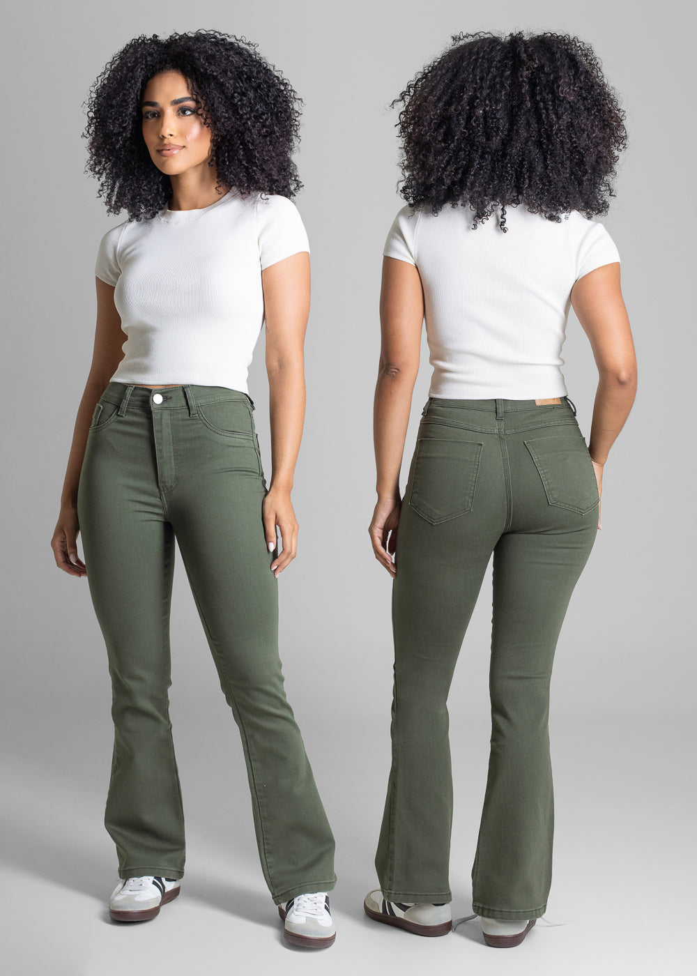 Calça Sarja Sawary Boot Cut Petit - 283320 VERDE