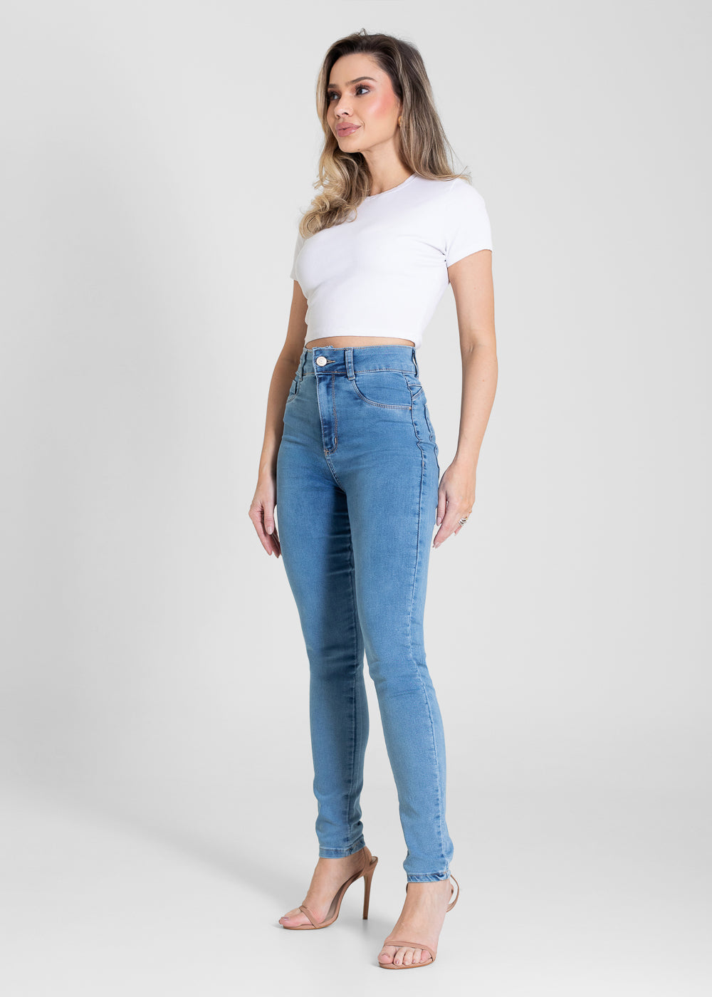 Calça Jeans Sawary Push Up - 283333 AZUL