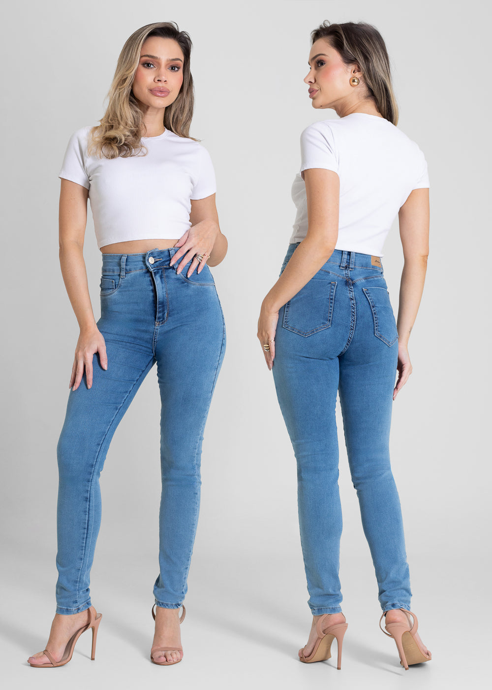 Calça Jeans Sawary Push Up - 283333 AZUL