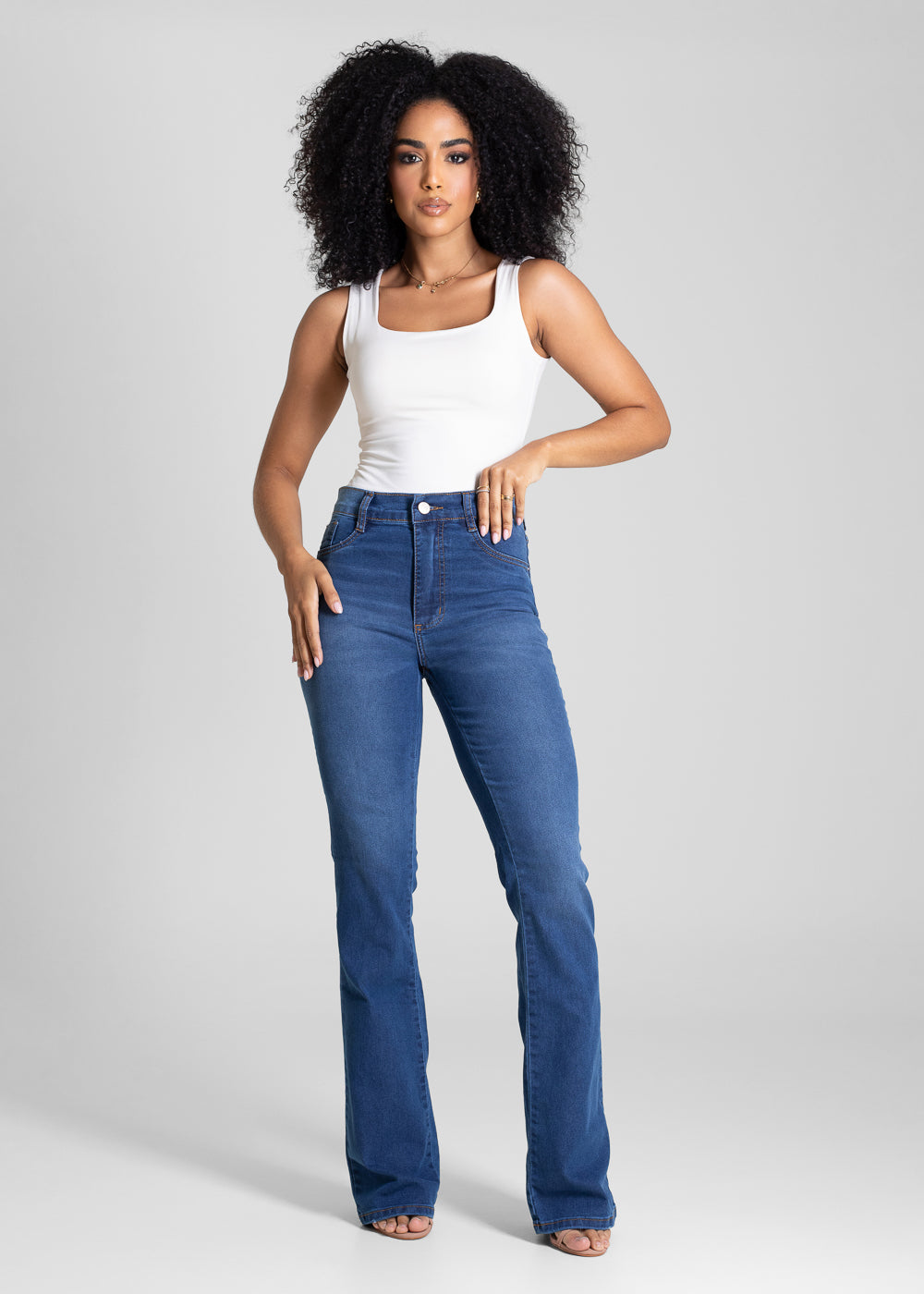 Calça Jeans Sawary Boot Cut - 283354 AZUL