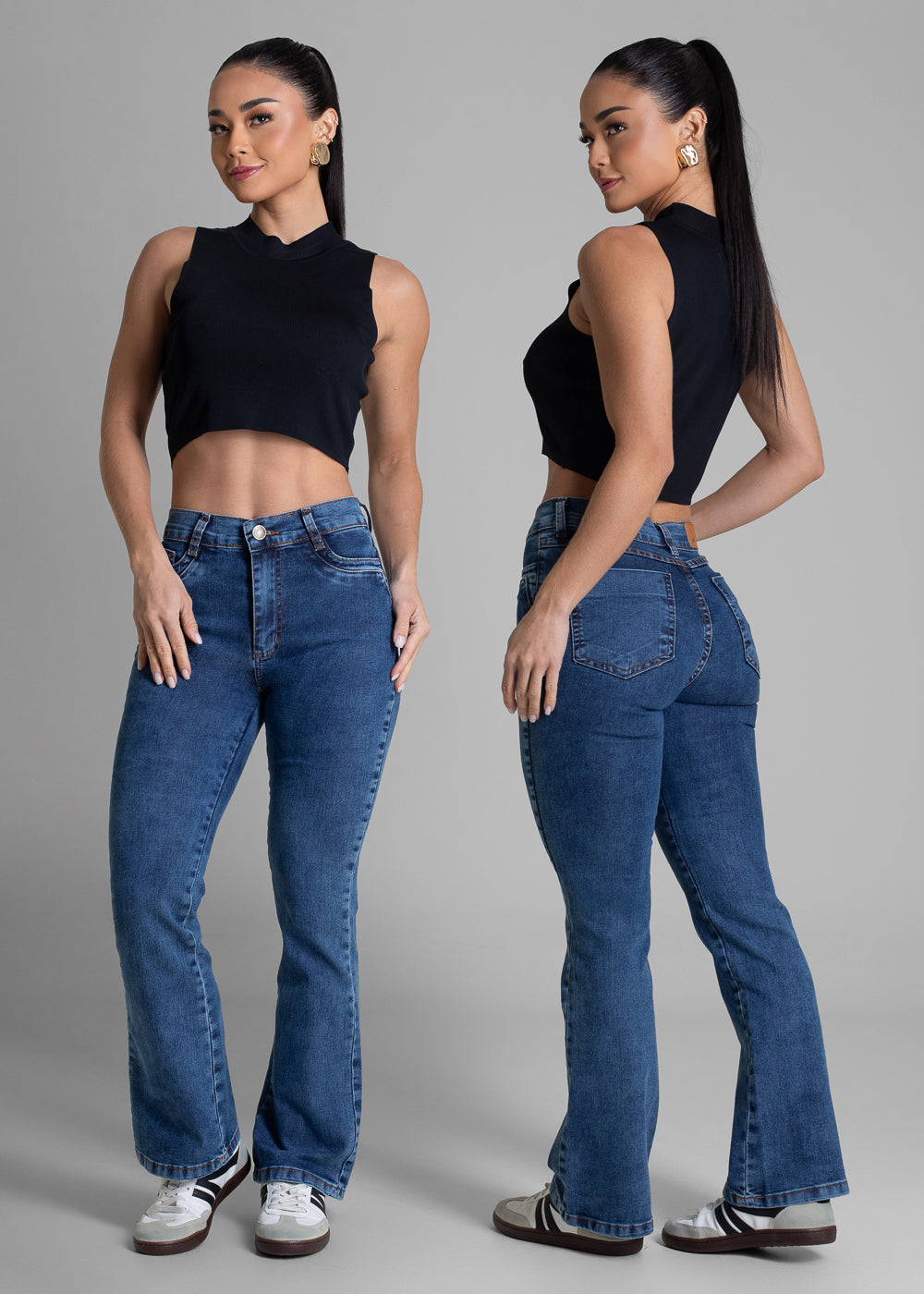 Calça Jeans Sawary Boot Cut Petit - 283356 AZUL