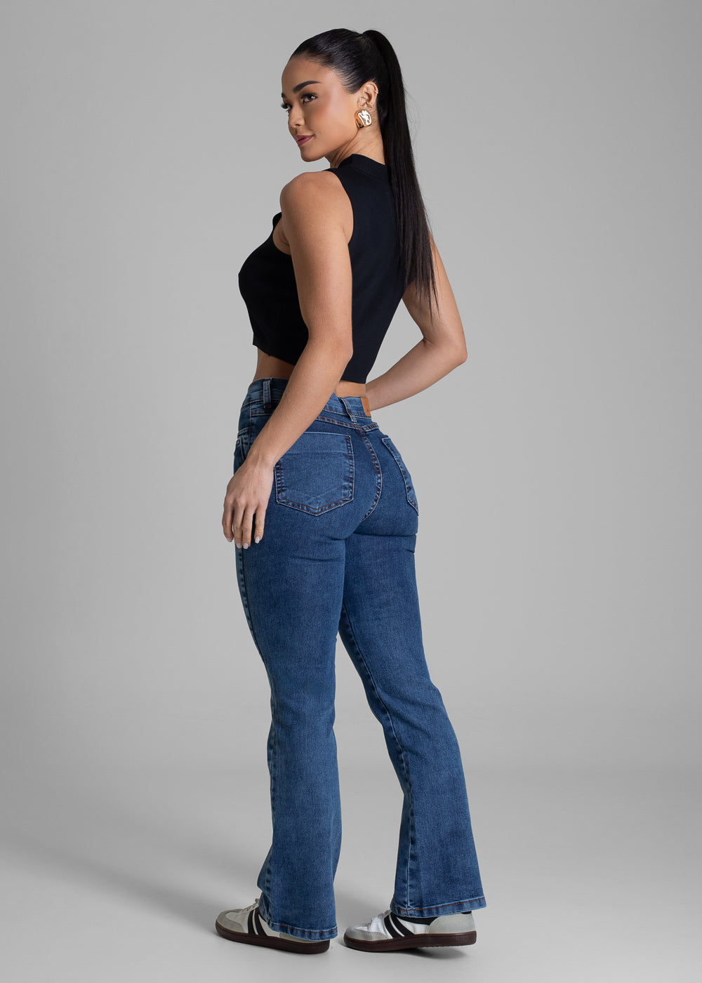 Calça Jeans Sawary Boot Cut Petit - 283356 AZUL