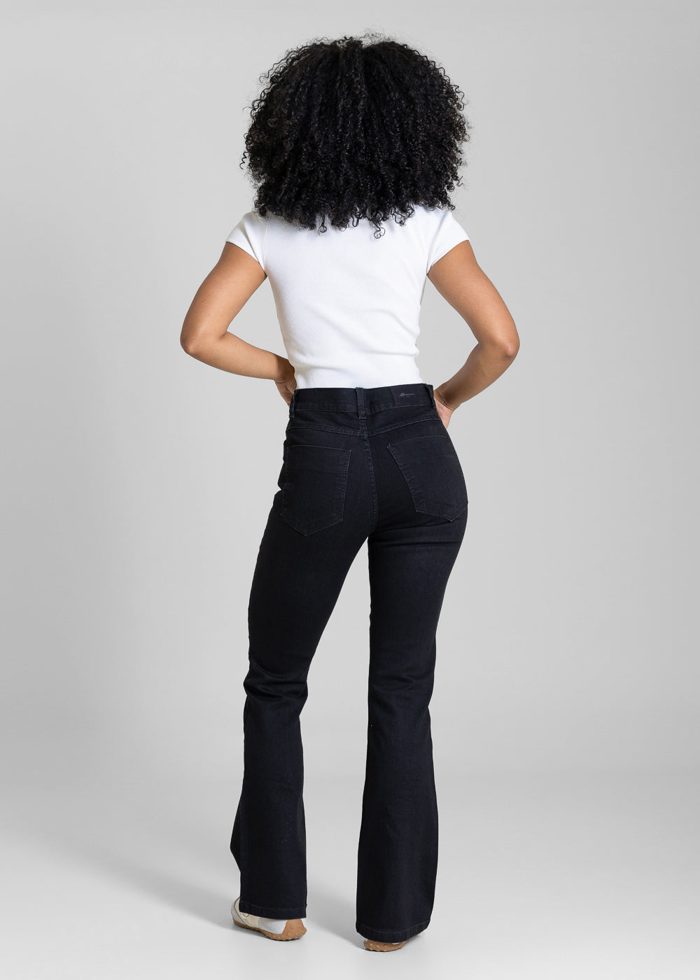 Calça Sarja Sawary Boot Cut Petit Brilho - 283365 PRETO