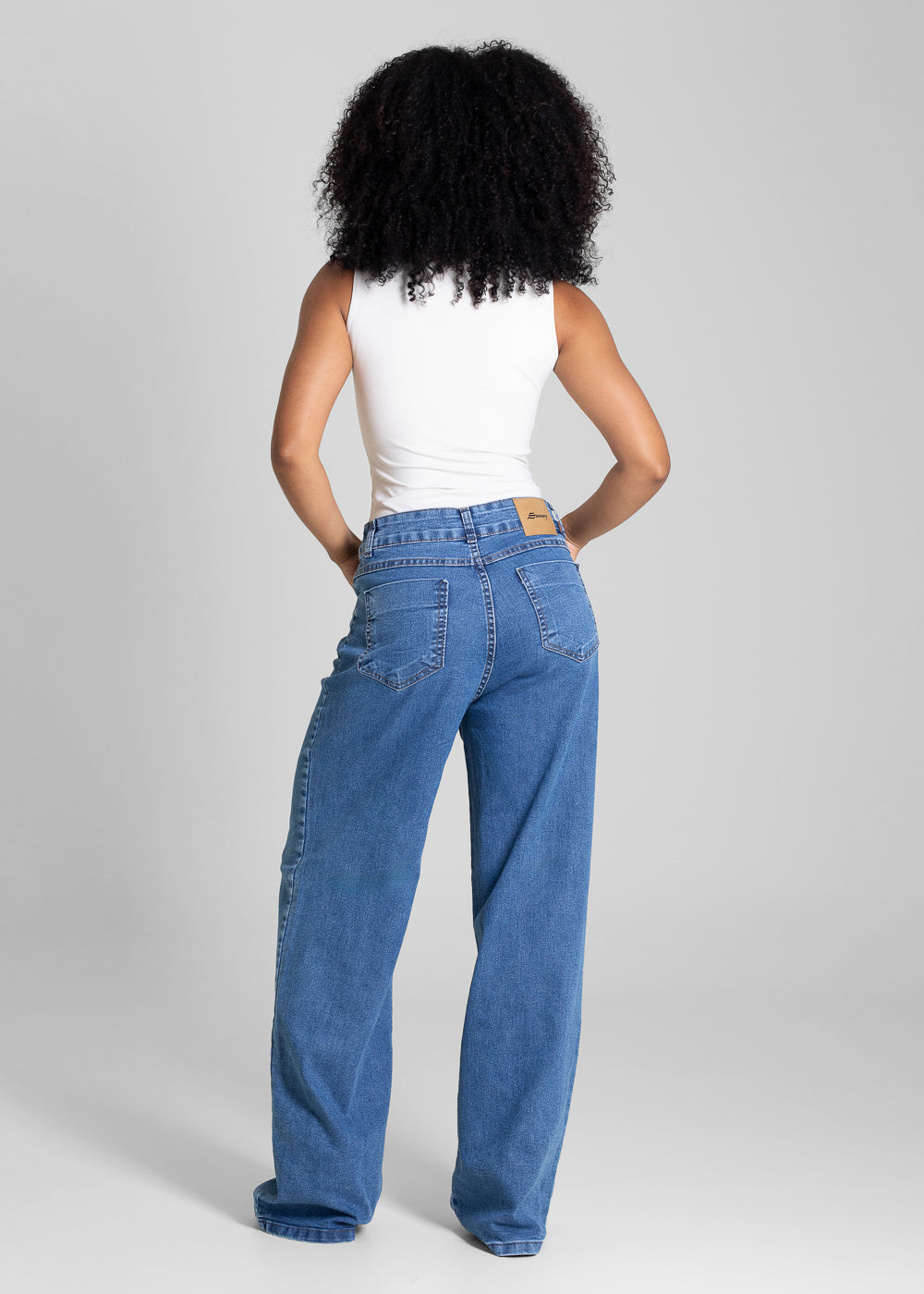 Calça Jeans Sawary Wide Leg - 283380 AZUL