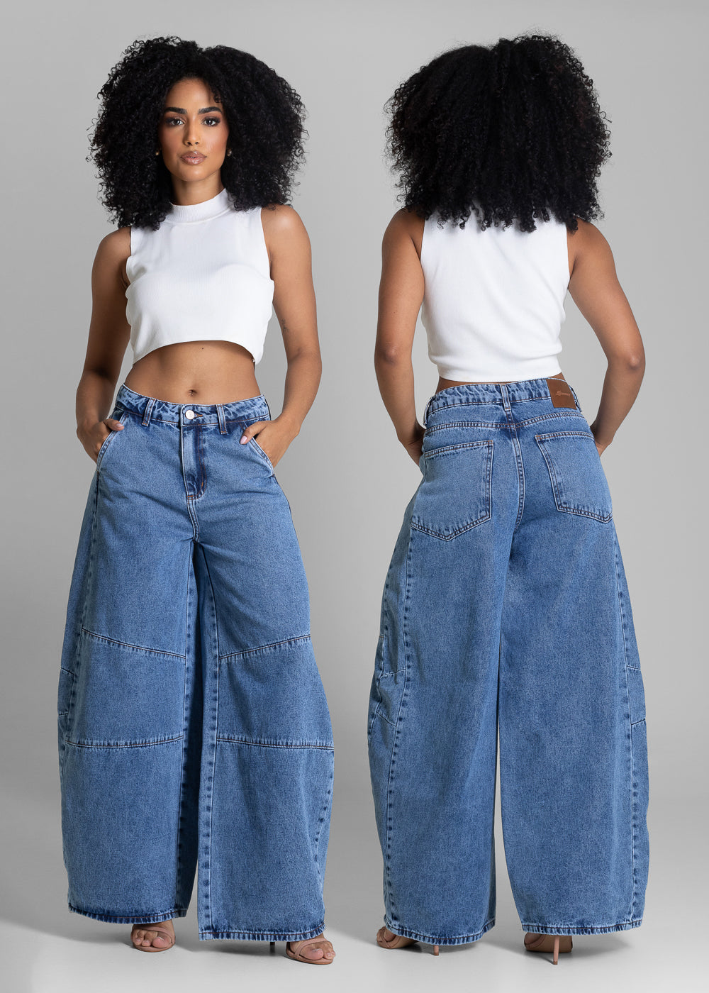 Calça Jeans Sawary Balloon - 283381 AZUL