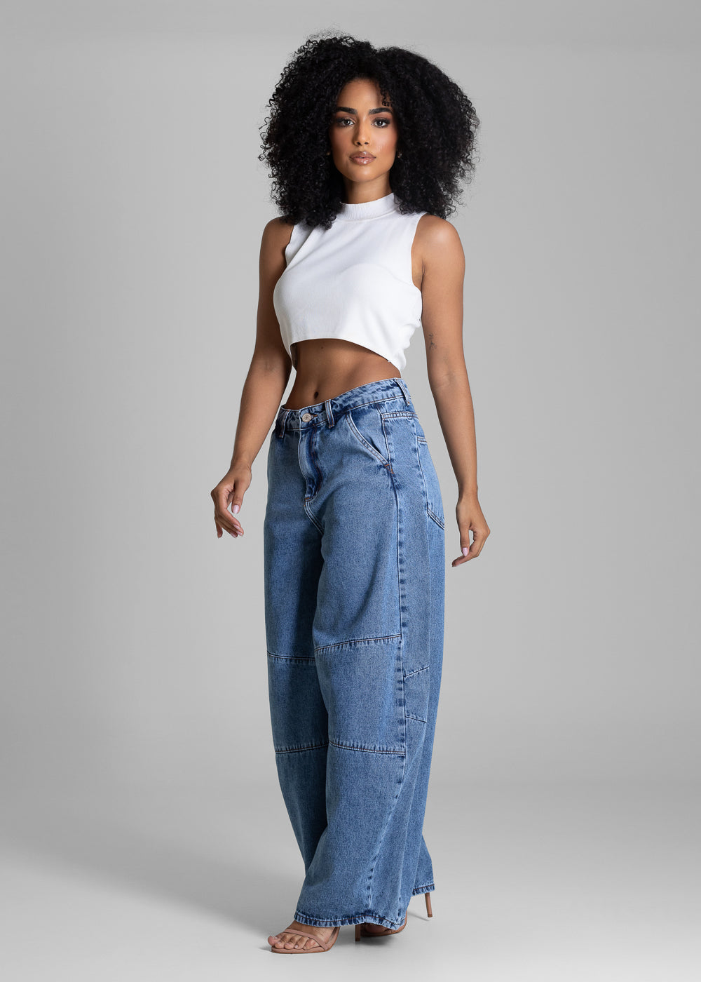 Calça Jeans Sawary Balloon - 283381 AZUL
