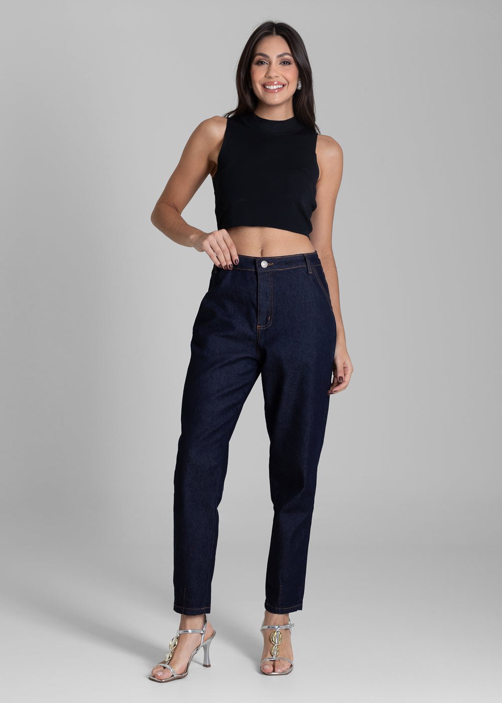 Calça Jeans Sawary Mom - 283382 AZUL