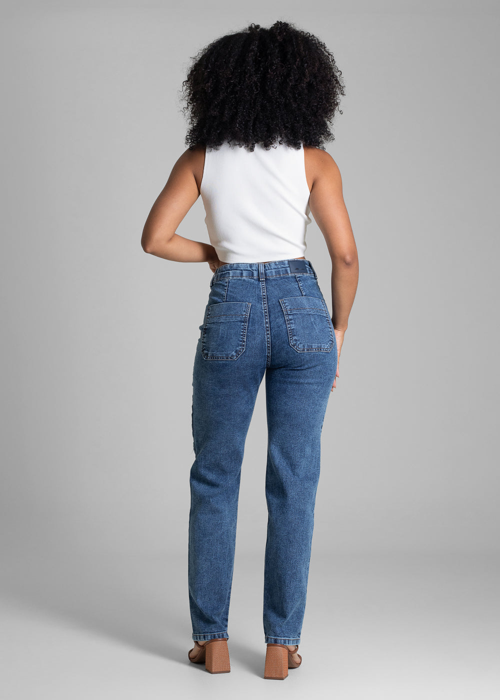 Calça Jeans Sawary Reta Petit - 283383 AZUL