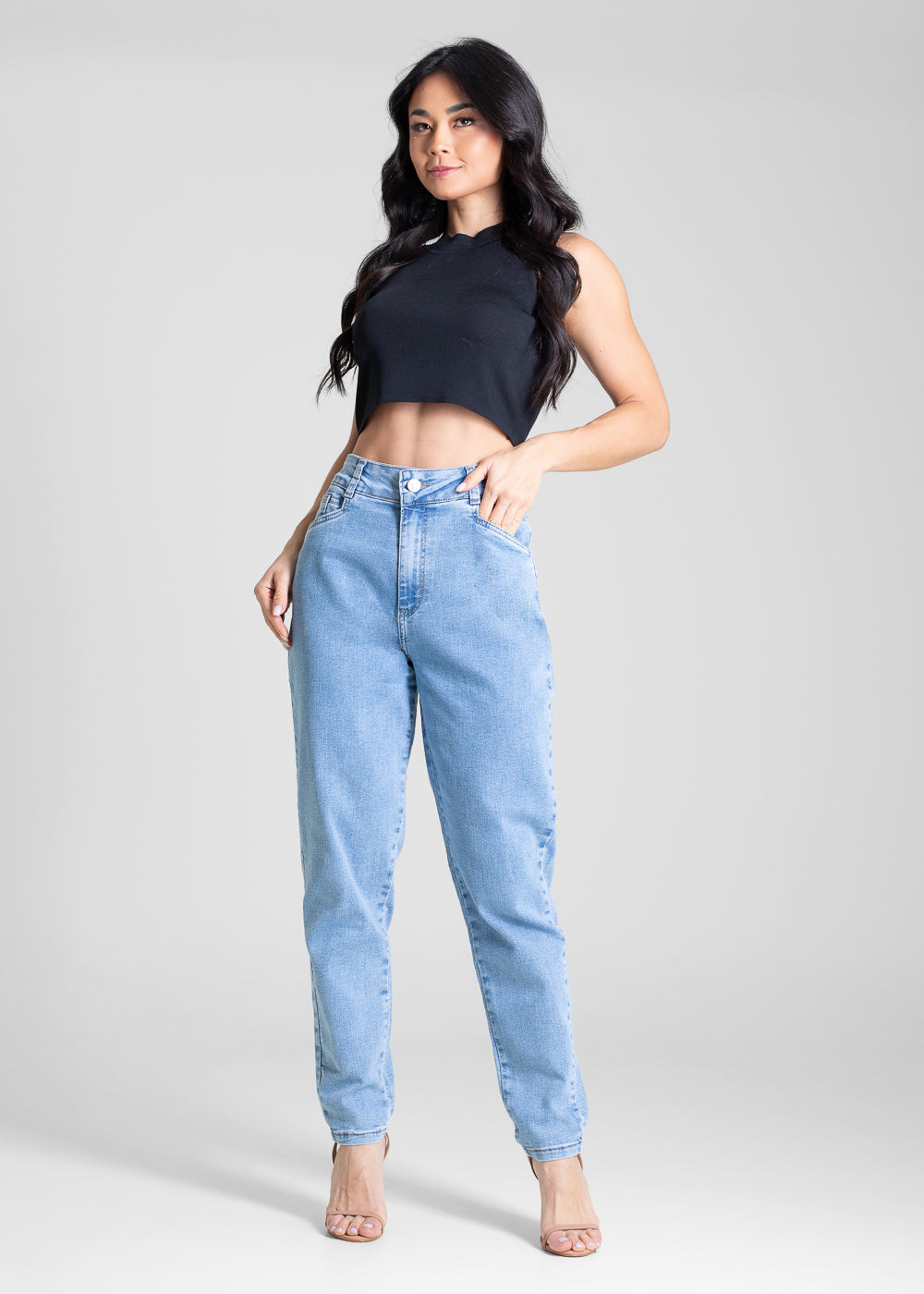 Calça Jeans Sawary Mom - 283392 AZUL