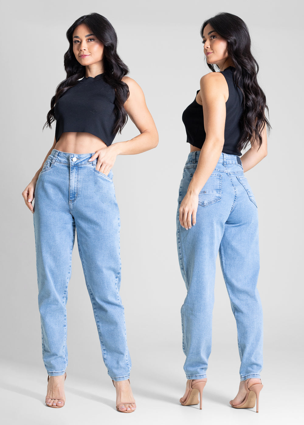Calça Jeans Sawary Mom - 283392 AZUL