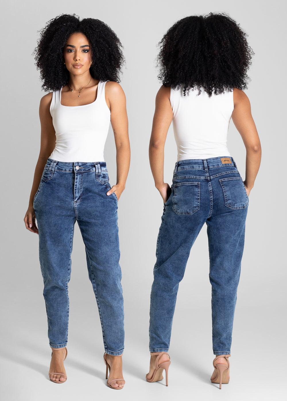 Calça Jeans Sawary Mom - 283397 AZUL
