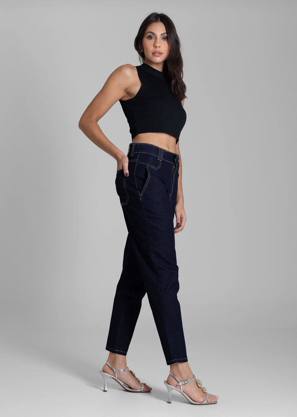 Calça Jeans Sawary Mom - 283403 AZUL