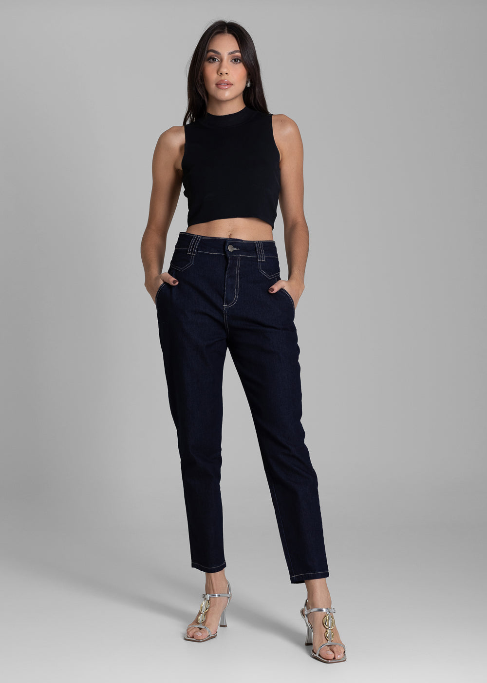 Calça Jeans Sawary Mom - 283403 AZUL