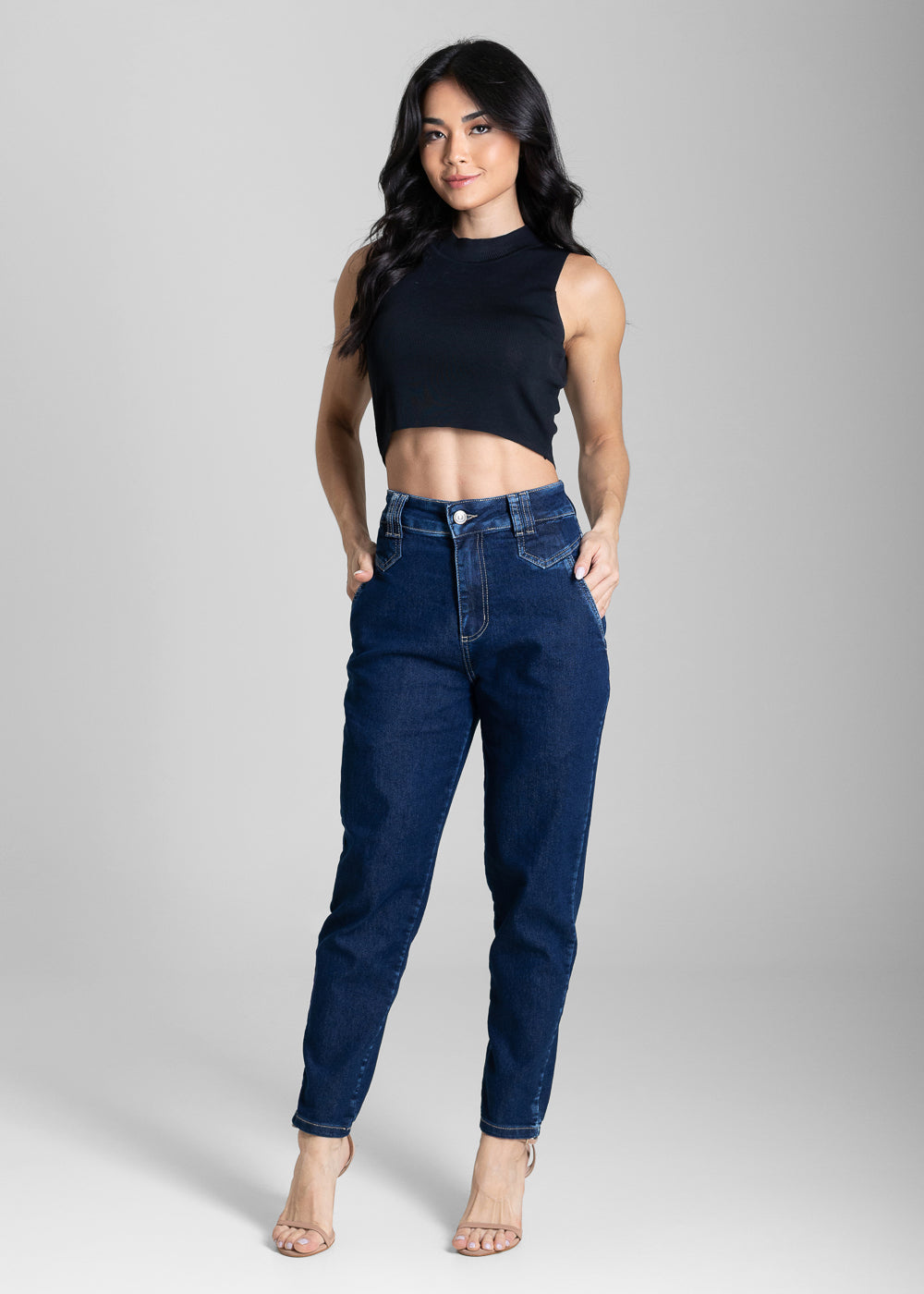 Calça Jeans Sawary Mom - 283408 AZUL