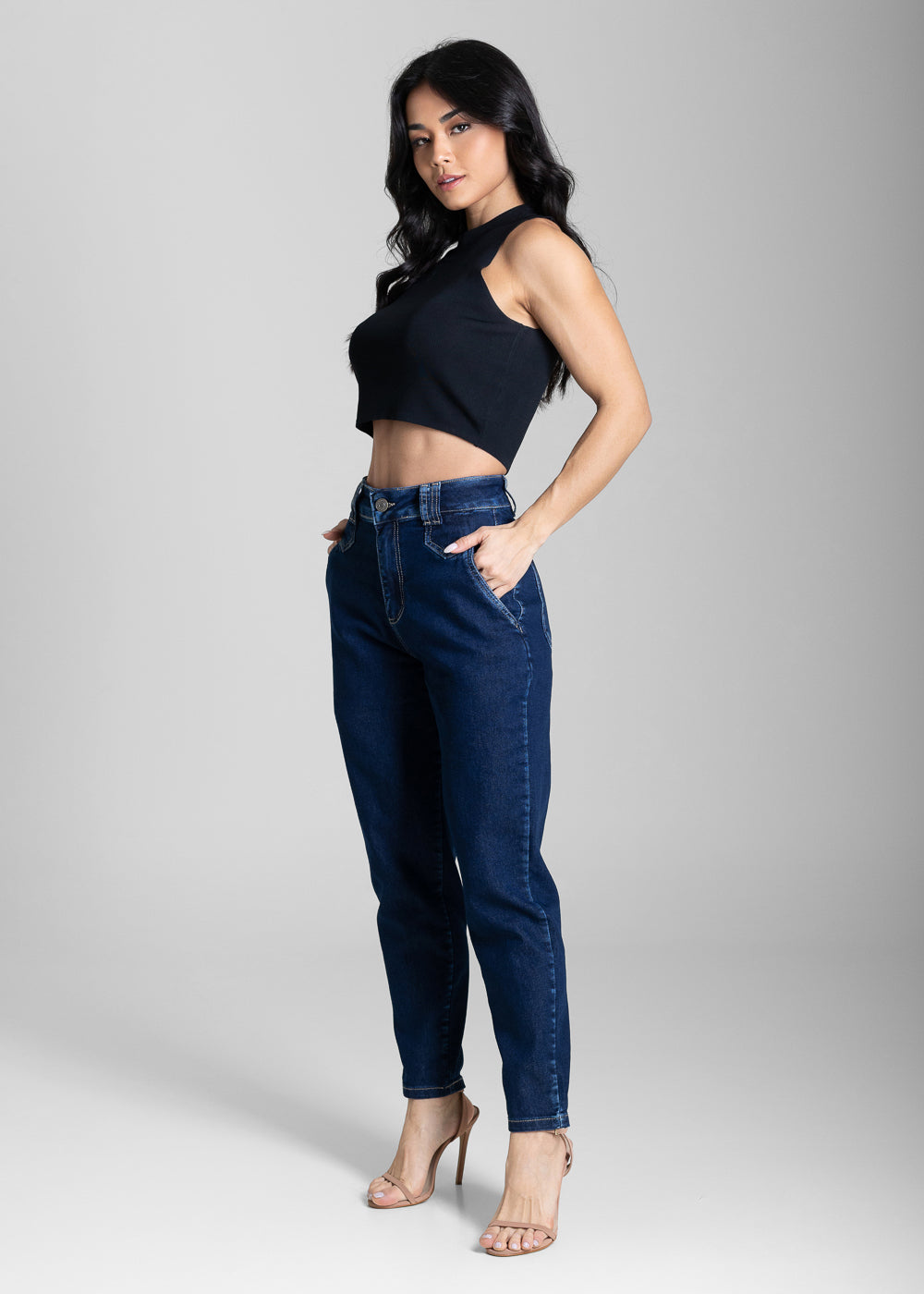Calça Jeans Sawary Mom - 283408 AZUL