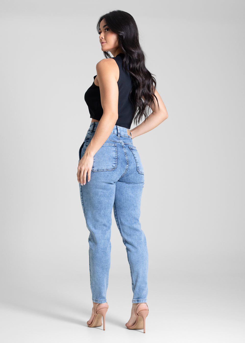 Calça Jeans Sawary Mom - 283411 AZUL