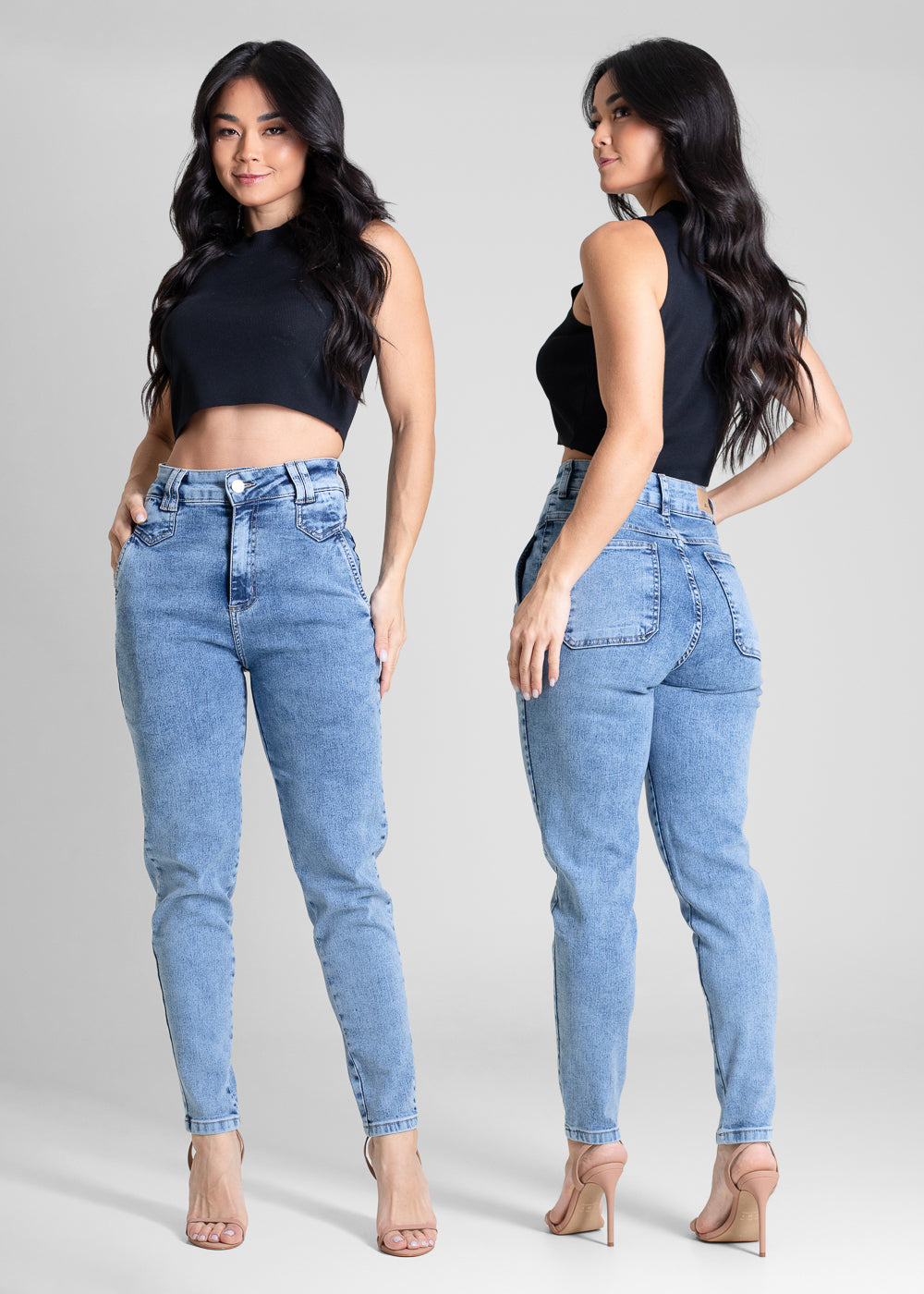 Calça Jeans Sawary Mom - 283411 AZUL