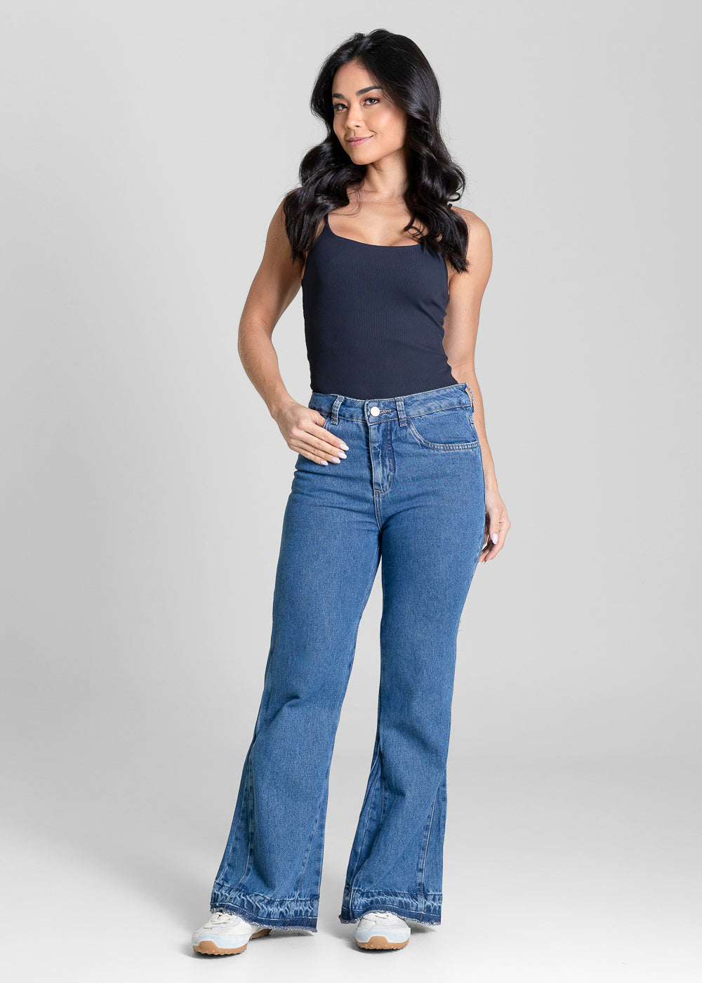 Calça Jeans Sawary Boot Cut Petit - 283434 AZUL