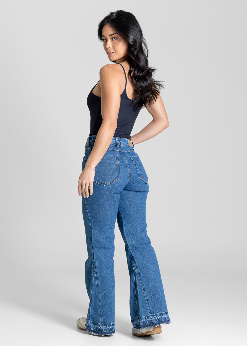 Calça Jeans Sawary Boot Cut Petit - 283434 AZUL