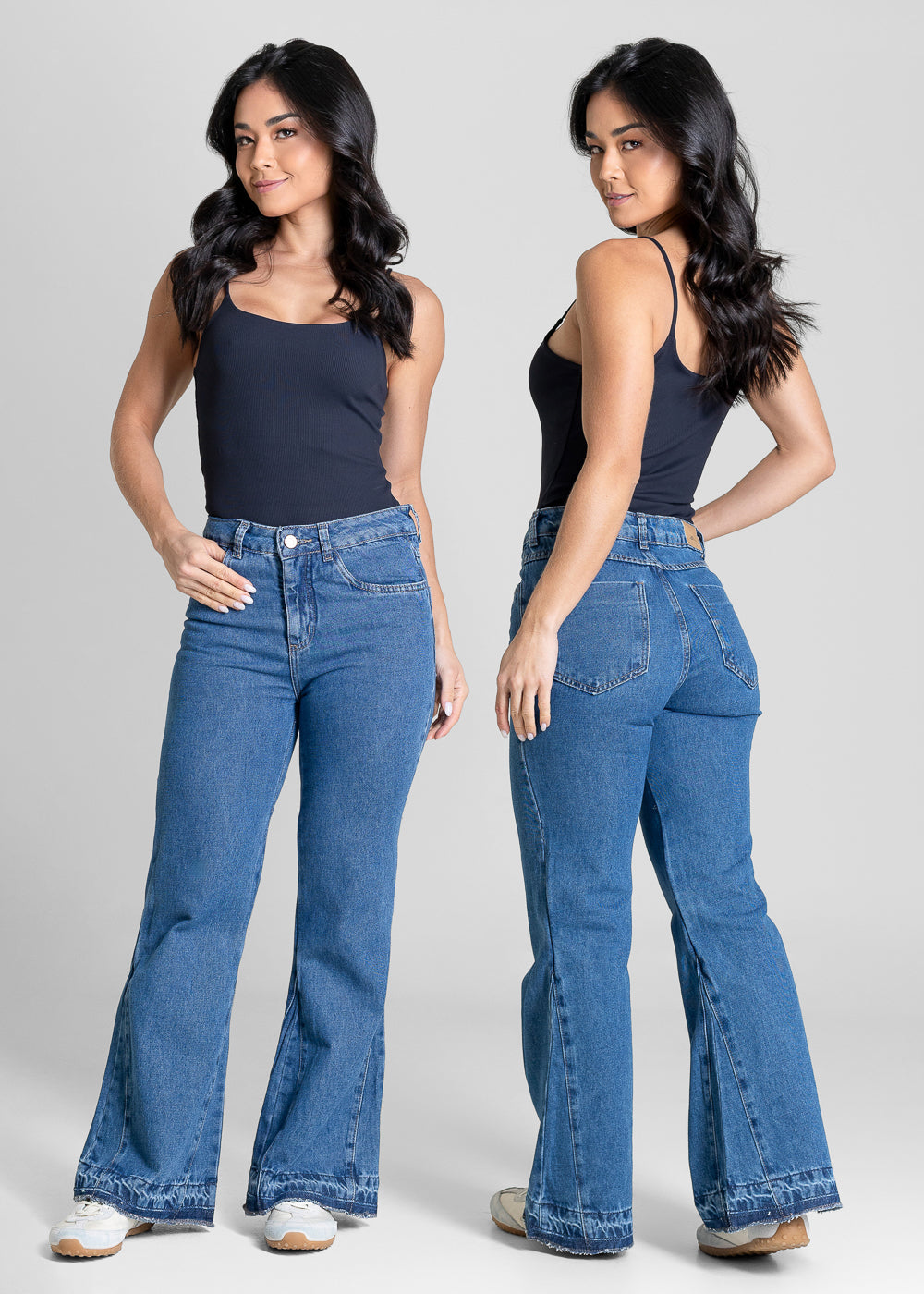 Calça Jeans Sawary Boot Cut Petit - 283434 AZUL