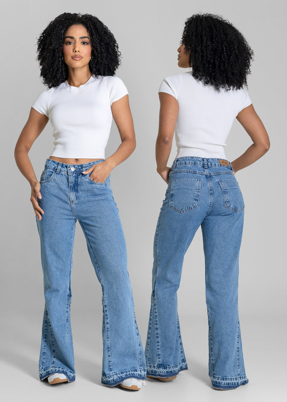 Calça Jeans Sawary Boot Cut Petit - 283436 AZUL